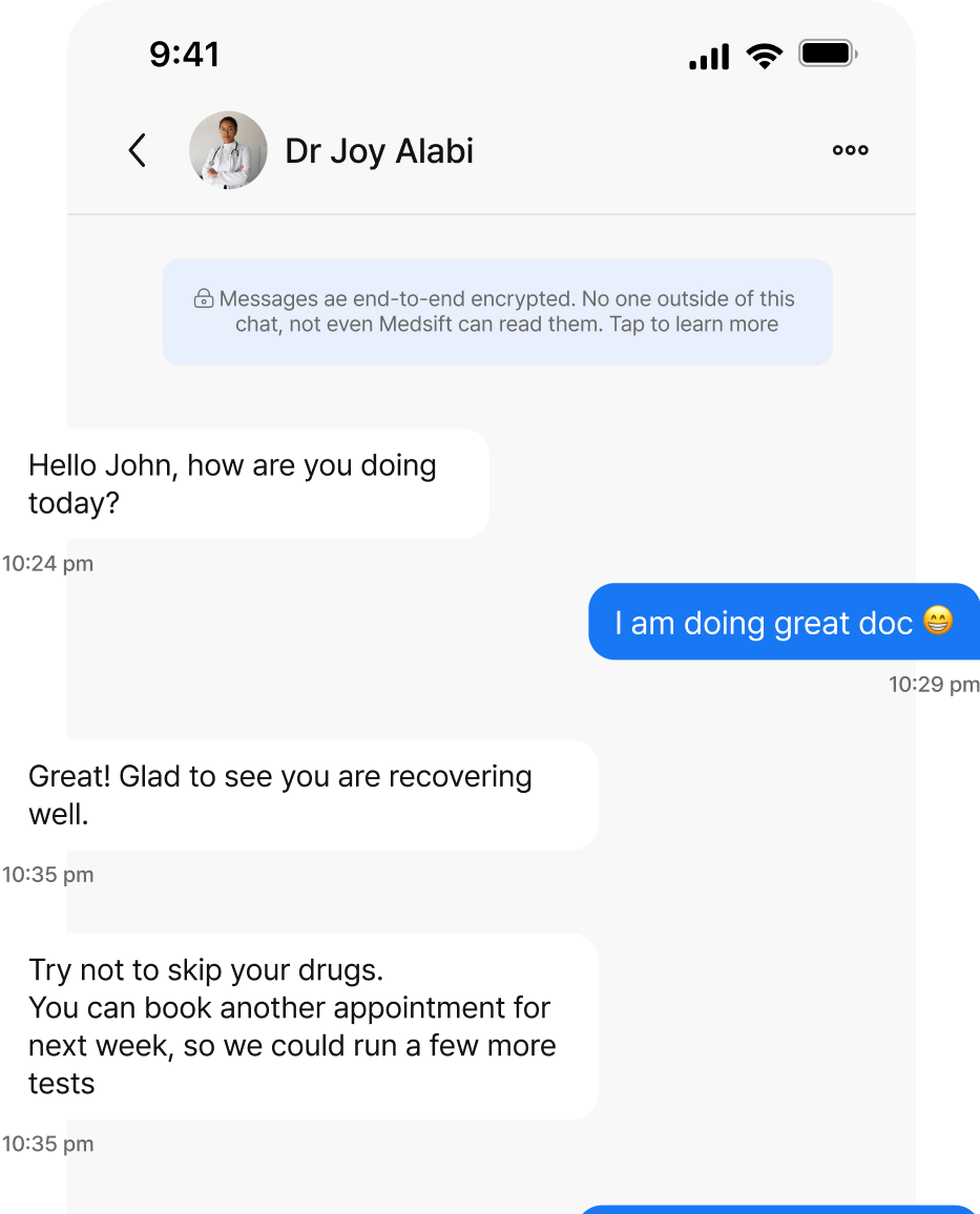 Medsift phone chat